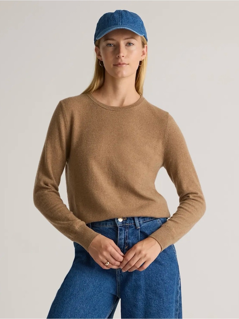 Quince Mongolian Cashmere Crewneck Sweater